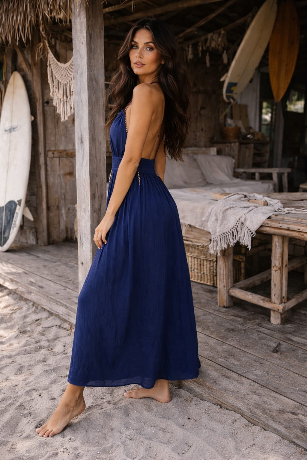 fitted lace wedding dress Cleopatra Dress- Rayon Crinkle Bohemian Maxi – Uluwatu Collection